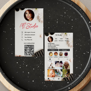 Instagram Cartões de visitas, Influenciador, Esthe