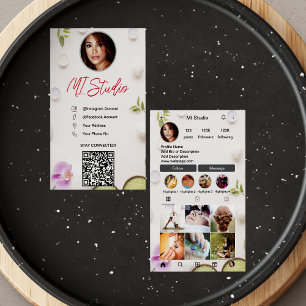 Instagram Cartões de visitas, Influenciador, Esthe