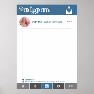 Instagram Party Prop POSTER Booth Prop 20x28