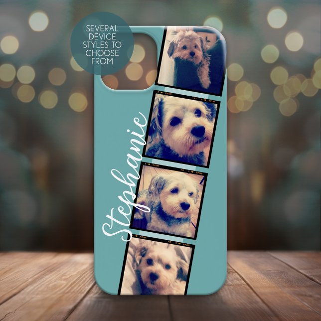 Instagram Photo Display - 4 fotos em fita (Personalized Phone Case - Many Device Styles to Choose From)