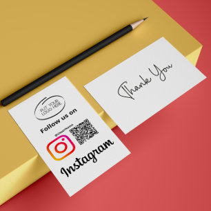 Instagram Siga-Nos Código Qr Obrigado