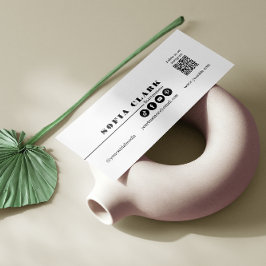 Instagram Siga-Nos Código Qr Preto e Branco