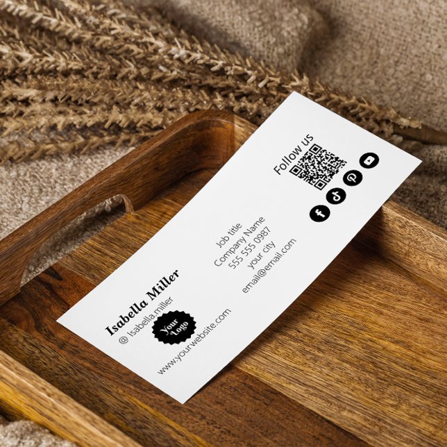 Instagram Siga-Nos Promocional De Código Qr Modern (Instagram Follow Us Qr Code Promotional Modern)