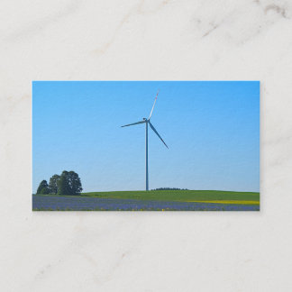 Instalação de energia eólica - Cartão de visita