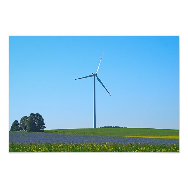 Instalação de energia eólica - Foto (Frente)