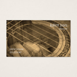 Instrução de música para professores de guitarra