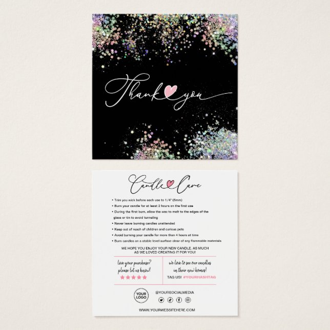 Instruções de atendimento ao cliente e Cartões de  (Frente & Verso)