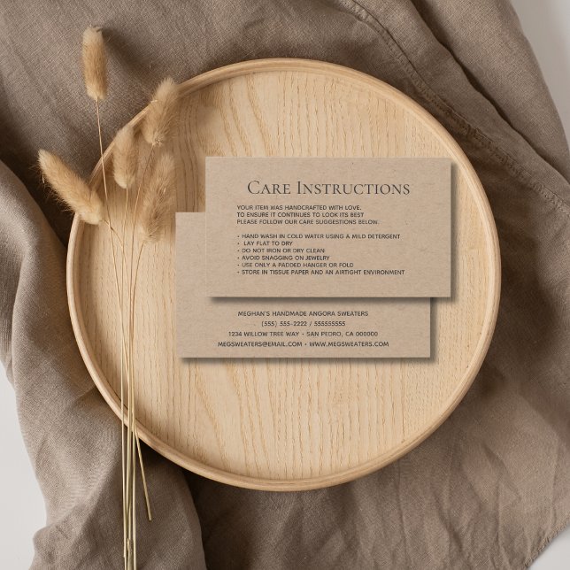 Instruções de lavagem editáveis, embalagem de vest (Criador carregado)