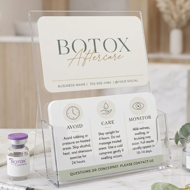 Instruções Mínimas de Pós-Tratamento com Botox em  (Criador carregado)