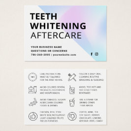 Instruções para cuidados pós-limpeza dos dentes mo