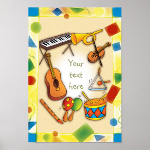 Instrumentos musicais - Poster