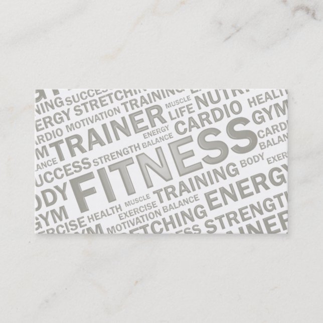 Instrutor & cartão de visita pessoais da malhação (Frente)