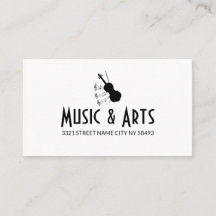 Instrutor de Estúdio de Música Cartão de Visita