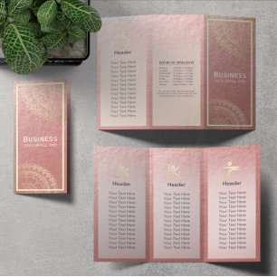 Instrutor de Meditação Yoga Dourado Mandala Tripla