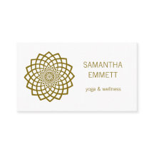 Instrutor Minimalista Mandala Cartão de visita