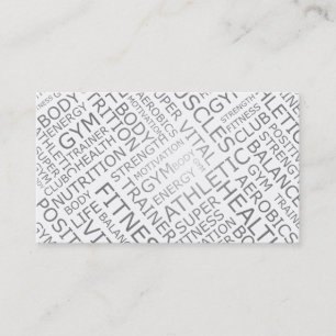 Instrutor ou cartão de visita pessoal do fitness