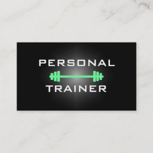 Instrutor ou cartão de visita pessoal do fitness