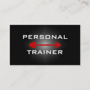 Instrutor ou cartão de visita pessoal do fitness