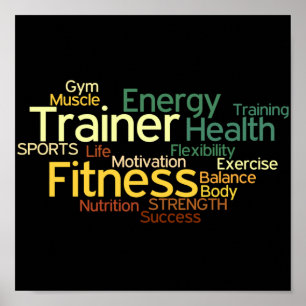 Instrutor ou poster pessoal do fitness center