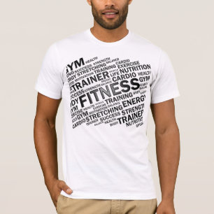 Instrutor ou t-shirt pessoal do fitness center