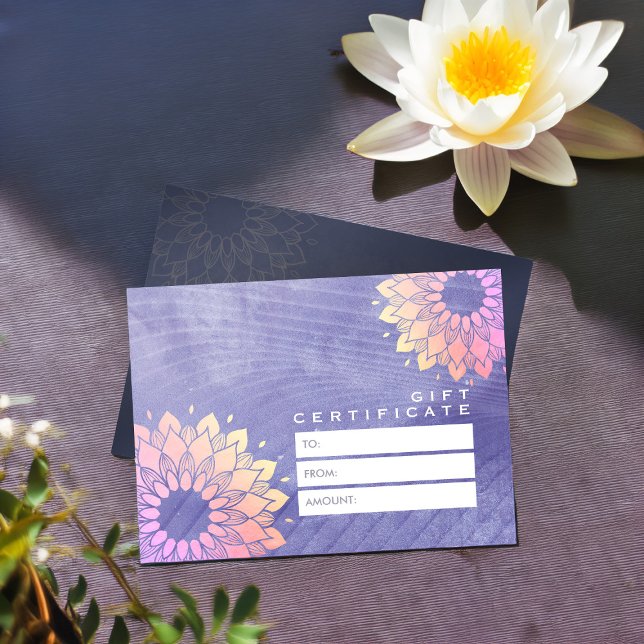 Instrutor Purple Yoga Rosa Dourado Mandala (Criador carregado)