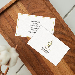 Instrutor Yoga Cartão de visita mínimo