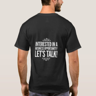 Interessado em um t-shirt da oportunidade de