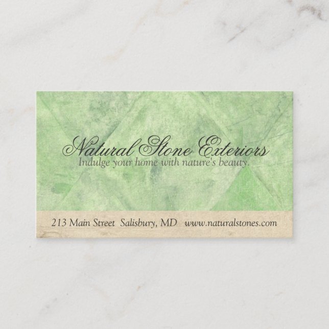 Interior | Cartões de visitas Design externos (Frente)