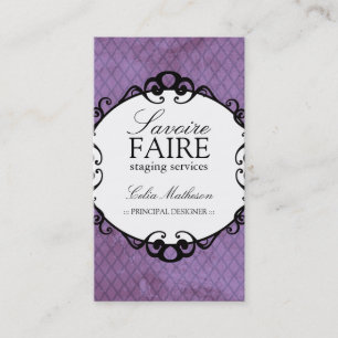 Interior elegante que projeta cartões de visitas