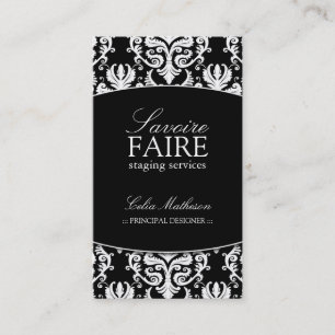 Interior que projeta cartões de visitas