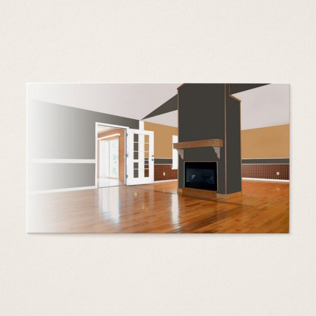 Interior Residencial; Lareira, Pavimentos de Madei (Frente)