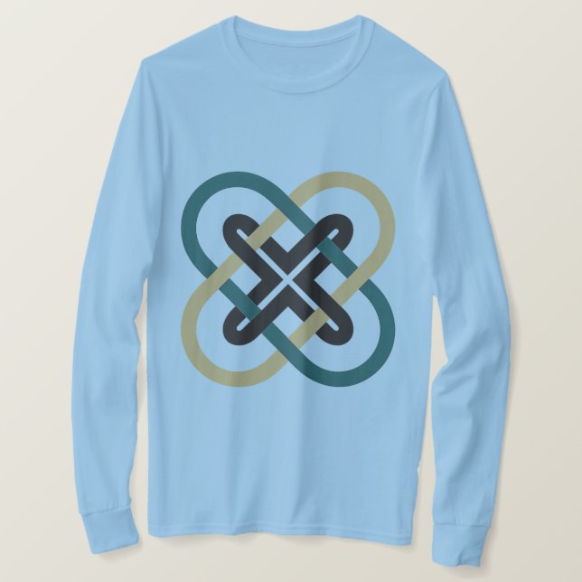 Interlocking X Men's Long Sleeve T-Shirt (Frente do Design)