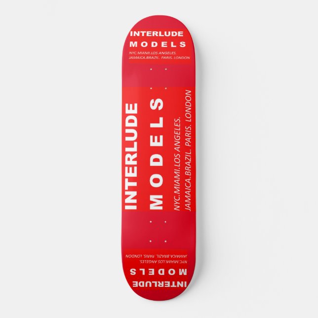 INTERLUDE MODEL  SK8 8 1/4" Skateboard Deck (Frente)