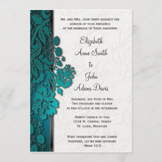 Interromper Com O Convite De Casamento De Teal Dam