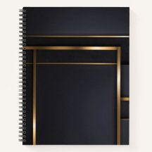 Interseções Douradas — Preto e Dourado Minimalista