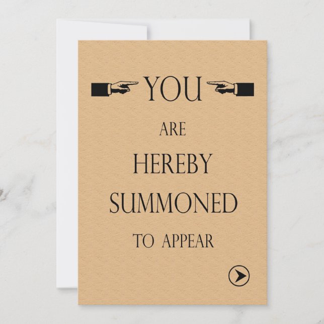 Intimação do convite da festa de formatura da (Frente)