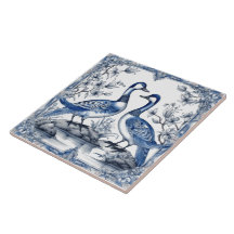 Intrair Azulejos Russos Indigo Azulejo Com Patos