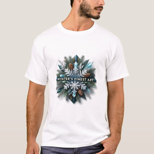 Intricate Frozen Evergreen T-Shirt (Frente)