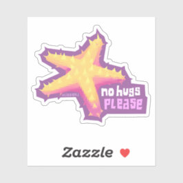 Introduz estrelas-do-mar - pequeno adesivo