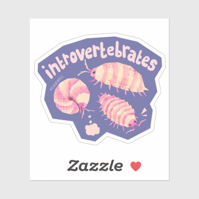 Introduz os isopods - pequeno adesivo (Folha)