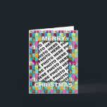 Introduza o cartão floral da cor do Natal da foto<br><div class="desc">Introduza o cartão floral da cor do Natal da foto com calendário
 Projete por Poramit</div>