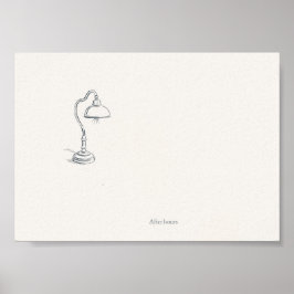 Introvert Minimalist Home Office Poster