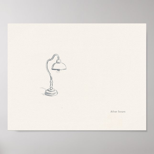 Introvert Minimalist Wall Art Poster (Frente)