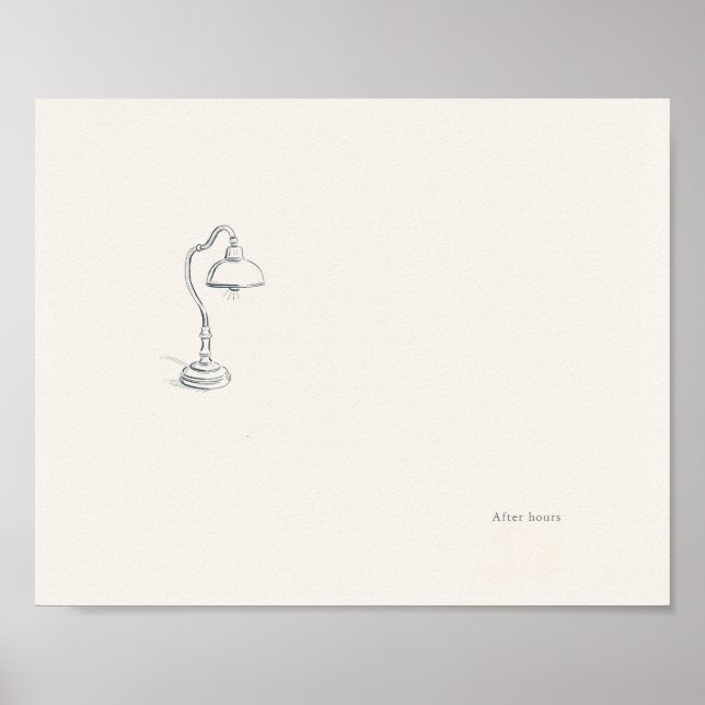 Introvert Minimalist Wall Art Poster (Frente)