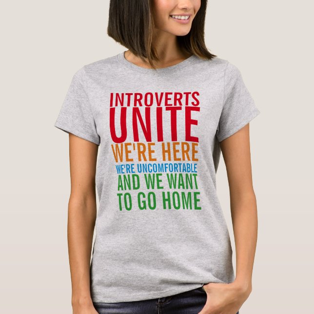 INTROVERTS UNITE T-Shirt (Frente)
