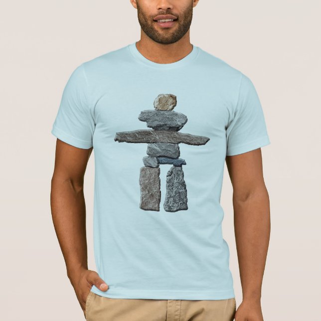 Inukshuk Haida Stones Native American T-Shirt (Frente)