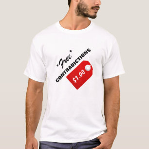 Inúmeras contradições - camiseta de US$ 1,00