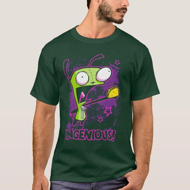 Invader Zim Ingeniousaco Gir Y2K Cartoon Pullover  (Frente)