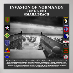 Invasão do dia D do poster de Normandy