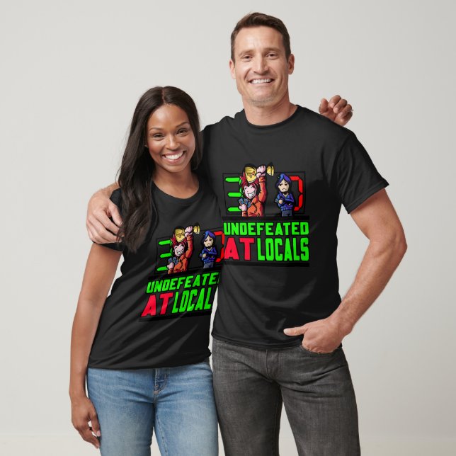 Invencível Na Camisa Numérica Local (Unissex)